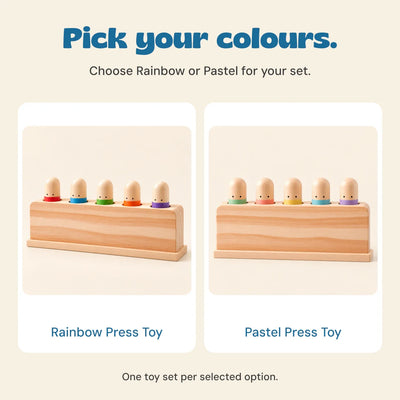 nylyCas™ Pop & Press Wooden Activity Toy