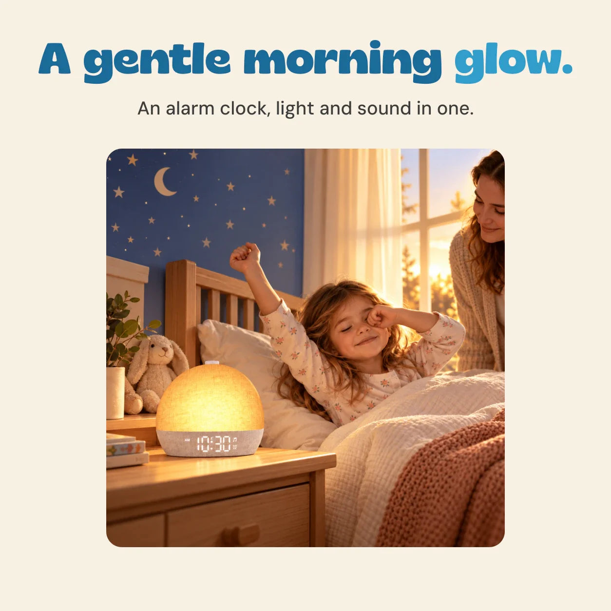 nylyCas™ SunriseGlow Sound Alarm Clock